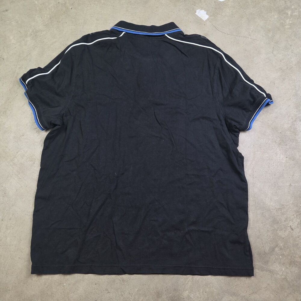 Vintage Michael Kors Polo Shirt Men Small Black Cotton Spell Out Shoulders L - Picture 4 of 6